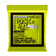 Ernie Ball P02251 Regular Slinky Classic Rock N Roll Pure Nickel Wrap Electric Guitar Strings, 10-46 Gauge