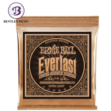 Ernie Ball P02550 Everlast Coated Phosphor Bronze Acoustic Guitar Strings, Extra Light, 10-50 Gauge