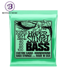 Ernie Ball P02841 Hyper Slinky Bass Nickel Wound Electric Bass Strings, 40-100 Gauge