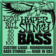 Ernie Ball P02841 Hyper Slinky Bass Nickel Wound Electric Bass Strings, 40-100 Gauge