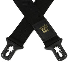 Ernie Ball P04056 PolyLock Guitar Strap, Black