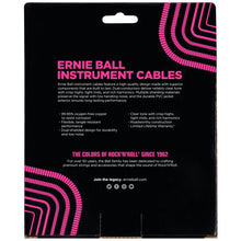 Ernie Ball P06044 Coiled Straight to Straight Instrument Cable, Black, 30ft
