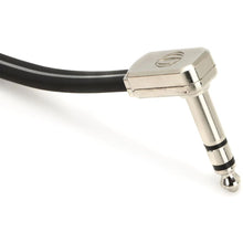 Ernie Ball P06406 Flat Ribbon Stereo Patch Cable, Right Angle to Right Angle, Black, 24-inch, 2-Pack