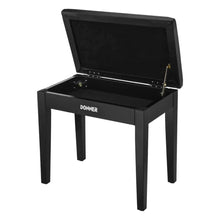 Donner EC2044 Piano Bench with Music Storage, Black