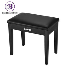 Donner EC2044 Piano Bench with Music Storage, Black