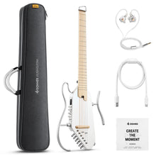 Donner EC6868 HUSH-I Pro Acoustic Electric Guitar Kit, White