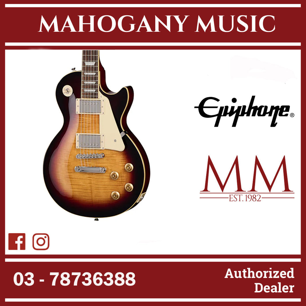 Epiphone Les Paul Standard '50s Electric Guitar with Premium Gigbag - Bourbon Burst