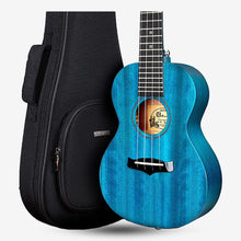 Enya 23 Inch Concert Ukulele, Solid Mahogany Top with Gig Bag ( EUC-25D / EUC25D / ENY-EUC25D) Blue