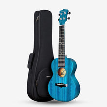 Enya EUS-25D 21 Inch Soprano Ukulele, Solid Mahogany Top with Gig Bag ( ENY-EUS25D / EUS25D / 21" ) Blue