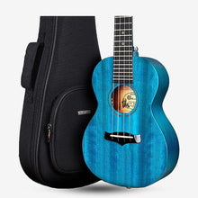 Enya EUS-25D 21 Inch Soprano Ukulele, Solid Mahogany Top with Gig Bag ( ENY-EUS25D / EUS25D / 21" ) Blue