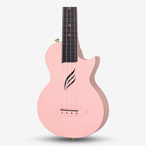 Enya Nova U Series 23 Inch Carbon Travel Concert Ukulele with Case (ENY-NOVAU / NOVA) Pink