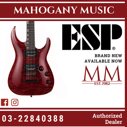 ESP Horizon-CTM NT/QM - Black Cherry with Red Pearl Black