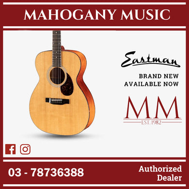 Eastman E6-OM TC Ochestra Solid Sitka Spruce Top (Thermo-cured) & Solid Mahogany Back & Sides - Natural / E6-OM-NAT E6OM