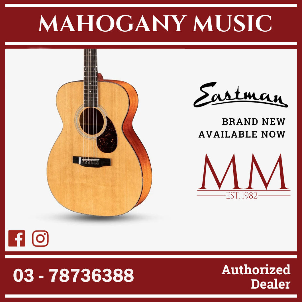 Eastman E6-OM TC Ochestra Solid Sitka Spruce Top (Thermo-cured) & Solid Mahogany Back & Sides - Natural / E6-OM-NAT E6OM