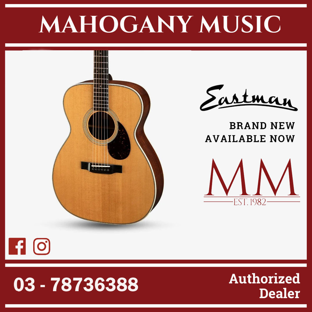 Eastman E8-OM TC Ochestra Solid Sitka Spruce Top (Thermo-cured) & Solid Rosewood Back & Sides - Natural / E8-OM-NAT E8OM