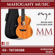 Enya 23 Inch Concert Ukulele, Solid Mahogany Top with Gig Bag ( EUC-25D / EUC25D / ENY-EUC25D) Natural