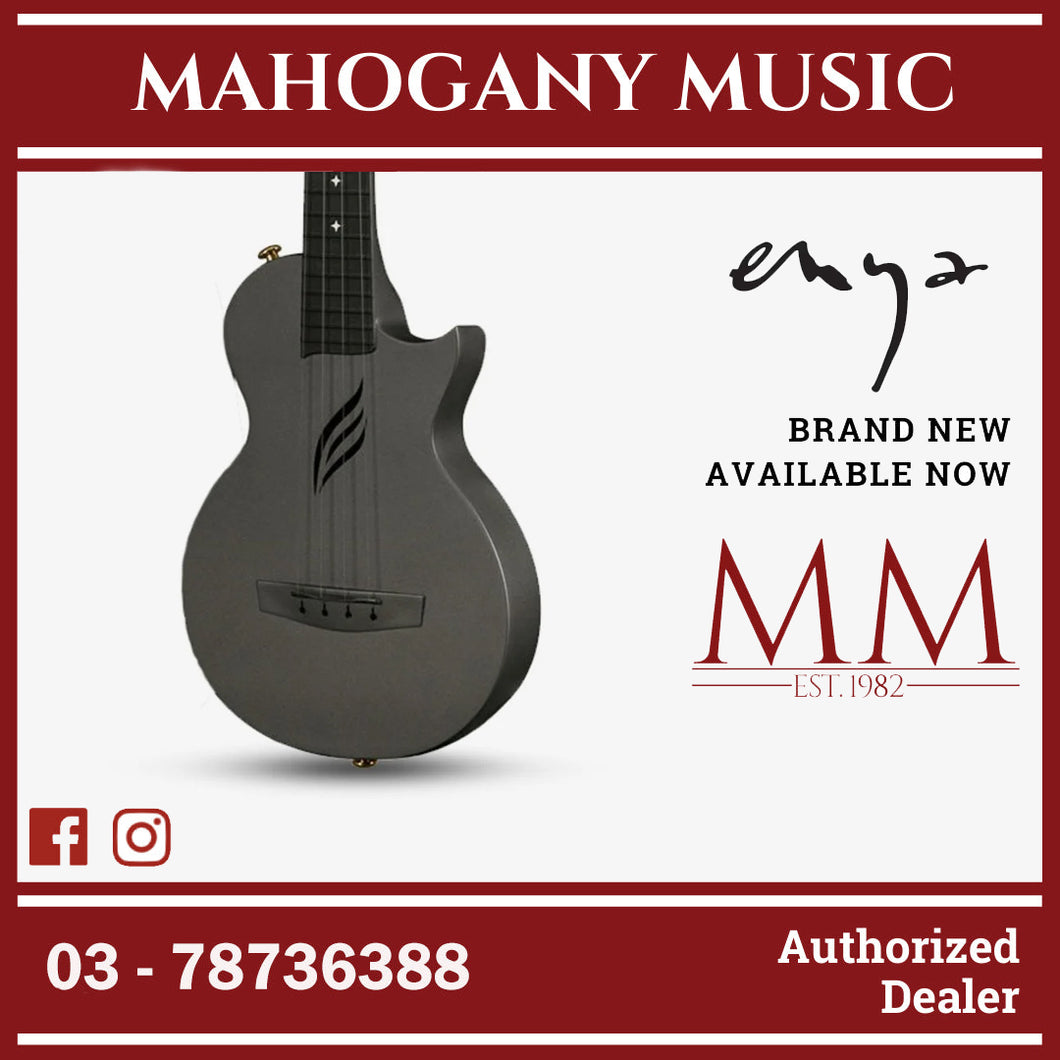 Enya Nova U Pro Tenor 26 Inch Carbon Fibre & Polycarbonate Ukulele Thin Body (ENY-NOVAU Pro / NOVA Pro) Black (A)