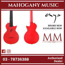 Enya Nova U Series 23 Inch Carbon Travel Concert Ukulele with Case (ENY-NOVAU / NOVA) Red