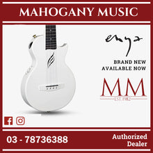 Enya Nova Ue Pro Tenor 26 Inch Carbon Fibre & Polycarbonate Ukulele with EQ, Thin Body (ENY-NOVAUe Pro / NOVA Pick Up) White