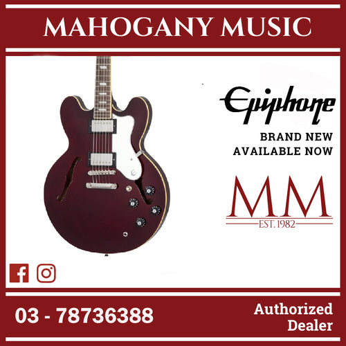 Epiphone Noel Gallagher Riviera Semi-Hollowbody Electric Guitar, Case Included - Dark Red Wine