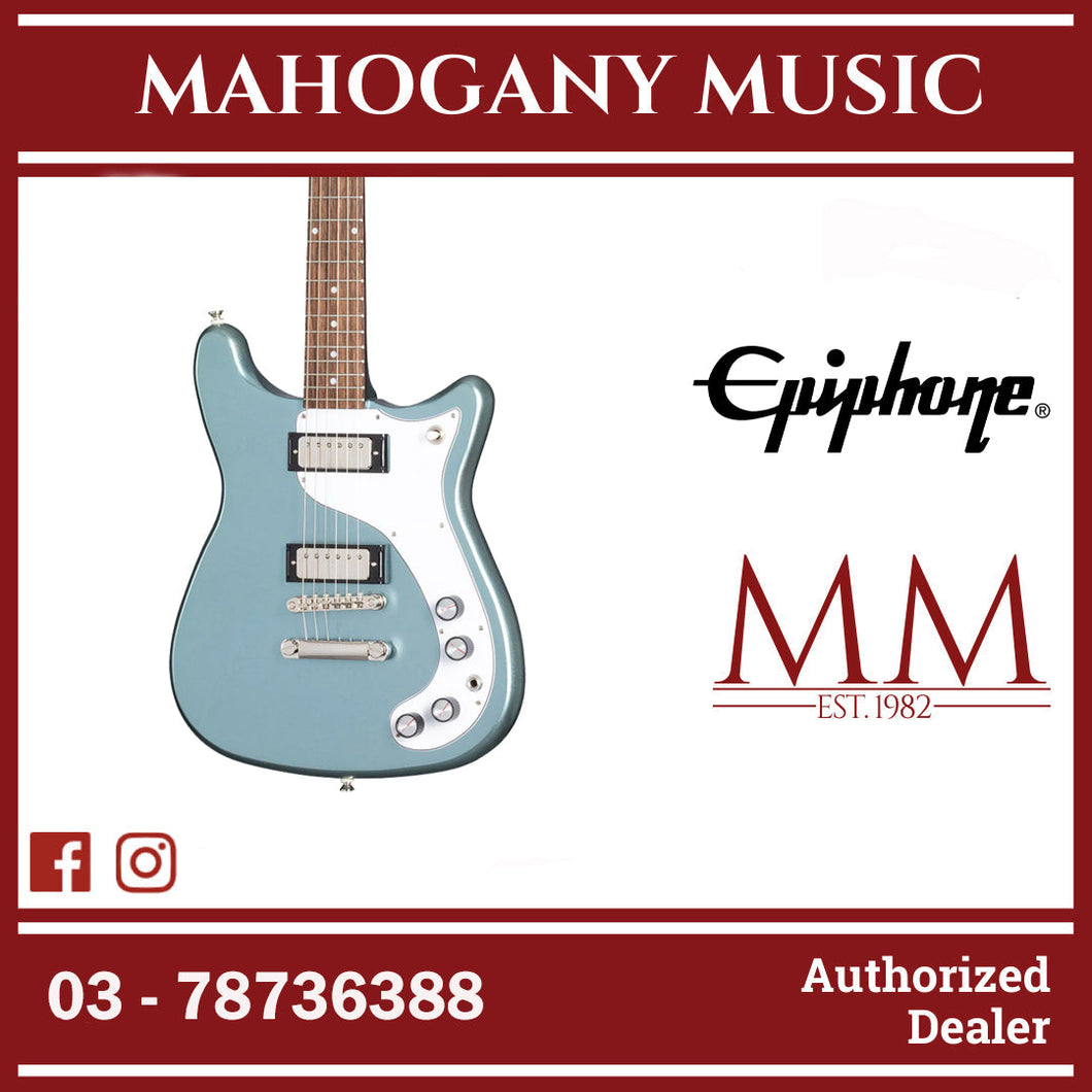 Epiphone 150th Anniversary Wilshire Electric Guitar, Case Included - Pacific Blue