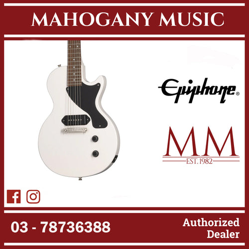 Epiphone Billie Joe Armstrong Les Paul Junior Electric Guitar, Case Included - Classic White