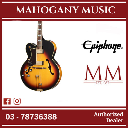 Epiphone Broadway Hollowbody Left-handed Electric Guitar - Vintage Sunburst