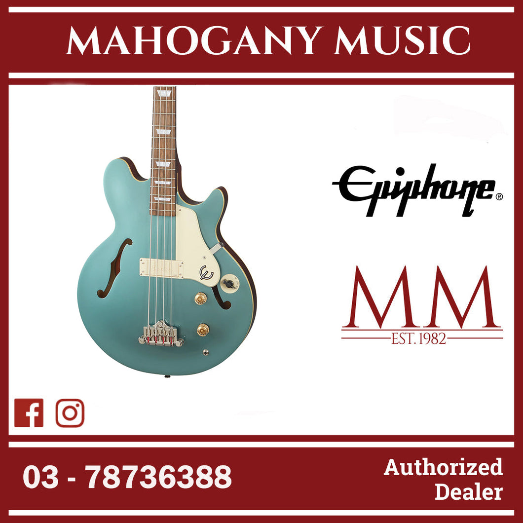 Epiphone Jack Casady Semi-Hollowbody Bass Guitar - Faded Pelham Blue