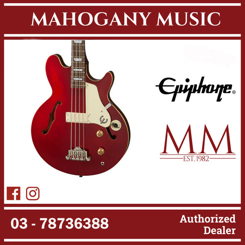 Epiphone Jack Casady Semi-Hollowbody Bass Guitar - Sparkling Burgundy