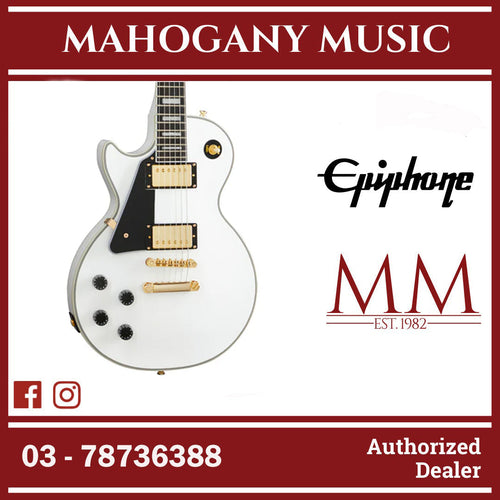Epiphone Les Paul Custom Left-Handed Electric Guitar - Alpine White