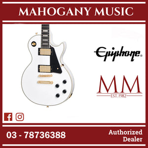 Epiphone Les Paul Custom with Premium Gigbag - Alpine White