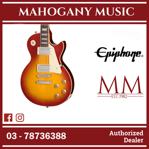 Epiphone Les Paul Standard '50s Electric Guitar with Premium Gigbag - Washed Cherry Sunburst