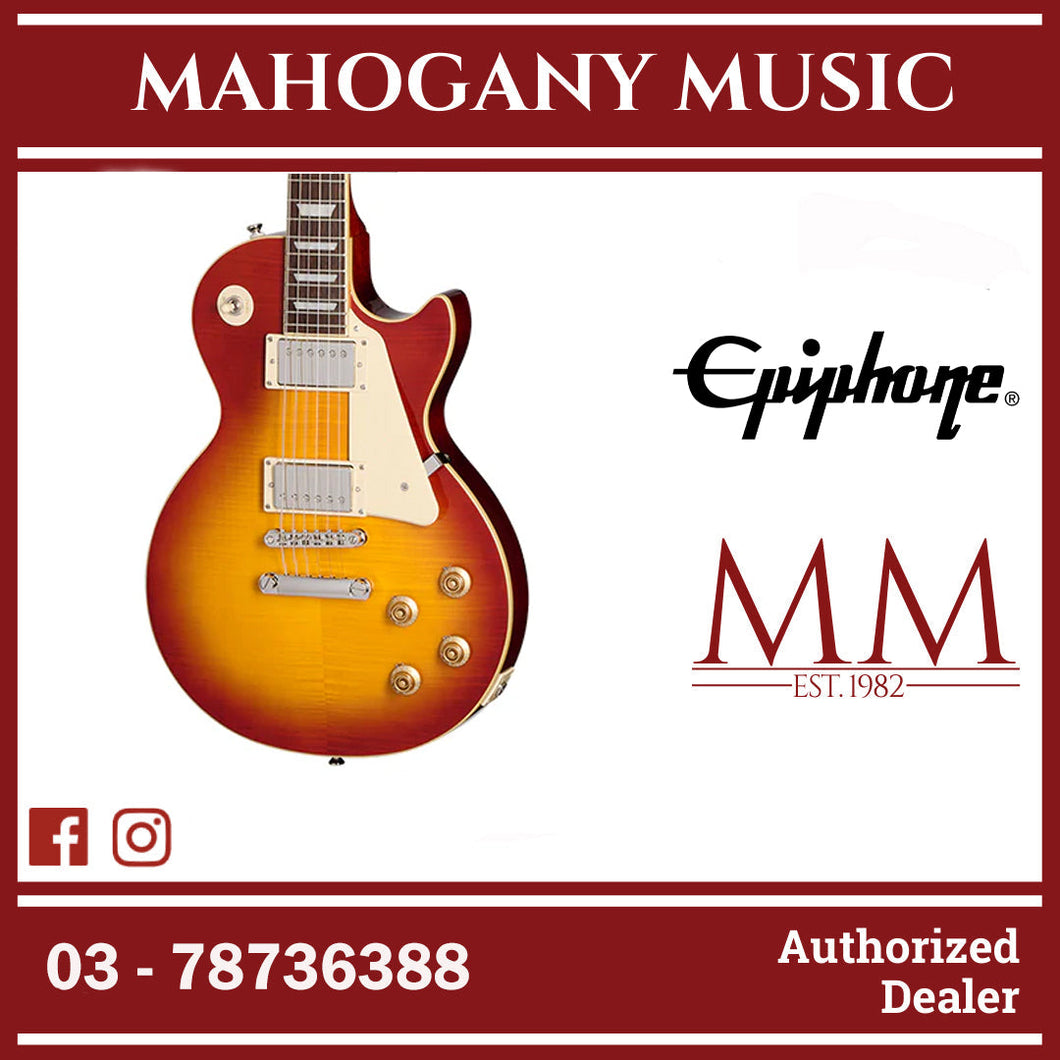 Epiphone Les Paul Standard '50s Electric Guitar with Premium Gigbag - Washed Cherry Sunburst