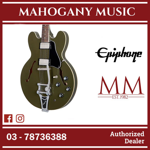 Epiphone Limited Edition ES-335 Bigsby Semi-Hollowbody Electric Guitar - Olive Drab