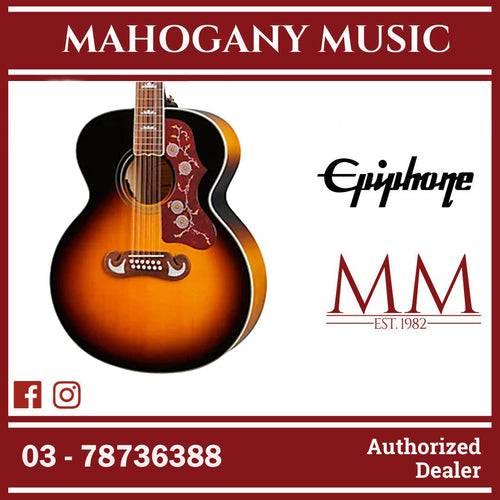 Epiphone Limited Edition J-200 12-String Acoustic-Electric Guitar - Vintage Sunburst