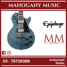 Epiphone Limited Edition Les Paul Custom Figured Electric Guitar - Translucent Blue
