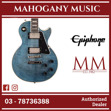 Epiphone Limited Edition Les Paul Custom Figured Electric Guitar - Translucent Blue
