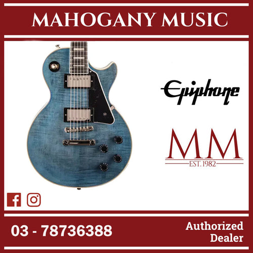 Epiphone Limited Edition Les Paul Custom Figured Electric Guitar - Translucent Blue