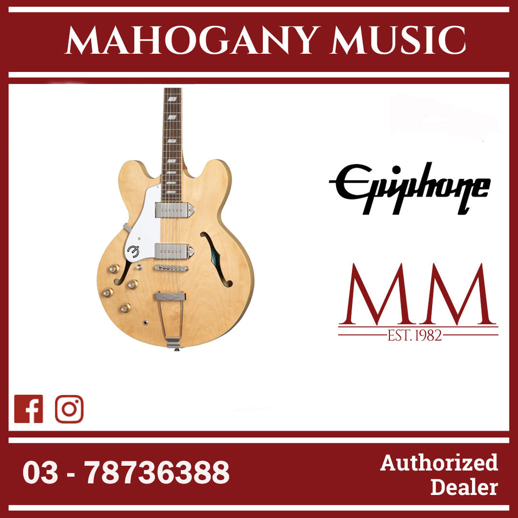 Epiphone Casino Left-handed Hollowbody Electric Guitar - Natural