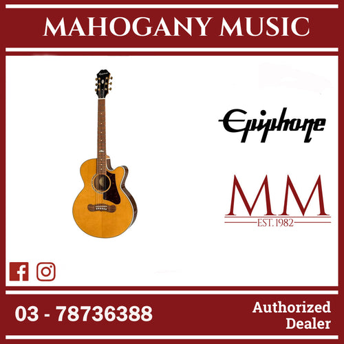 Epiphone J-200 EC Studio Parlor Acoustic-Electric Guitar - Vintage Natural