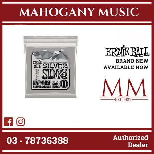 Ernie Ball P02218 John Mayer Silver Slinky Signature Electric Guitar Strings
