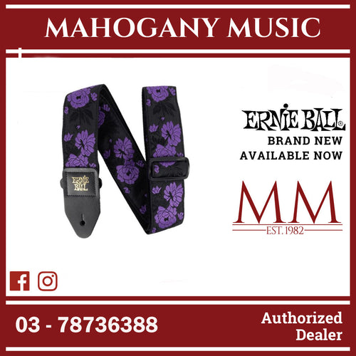 Ernie Ball P05359 Classic Jacquard Guitar Strap, Lavender Rose