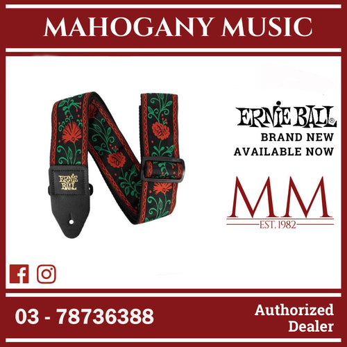 Ernie Ball P05361 Classic Jacquard Guitar Strap, Western Rose