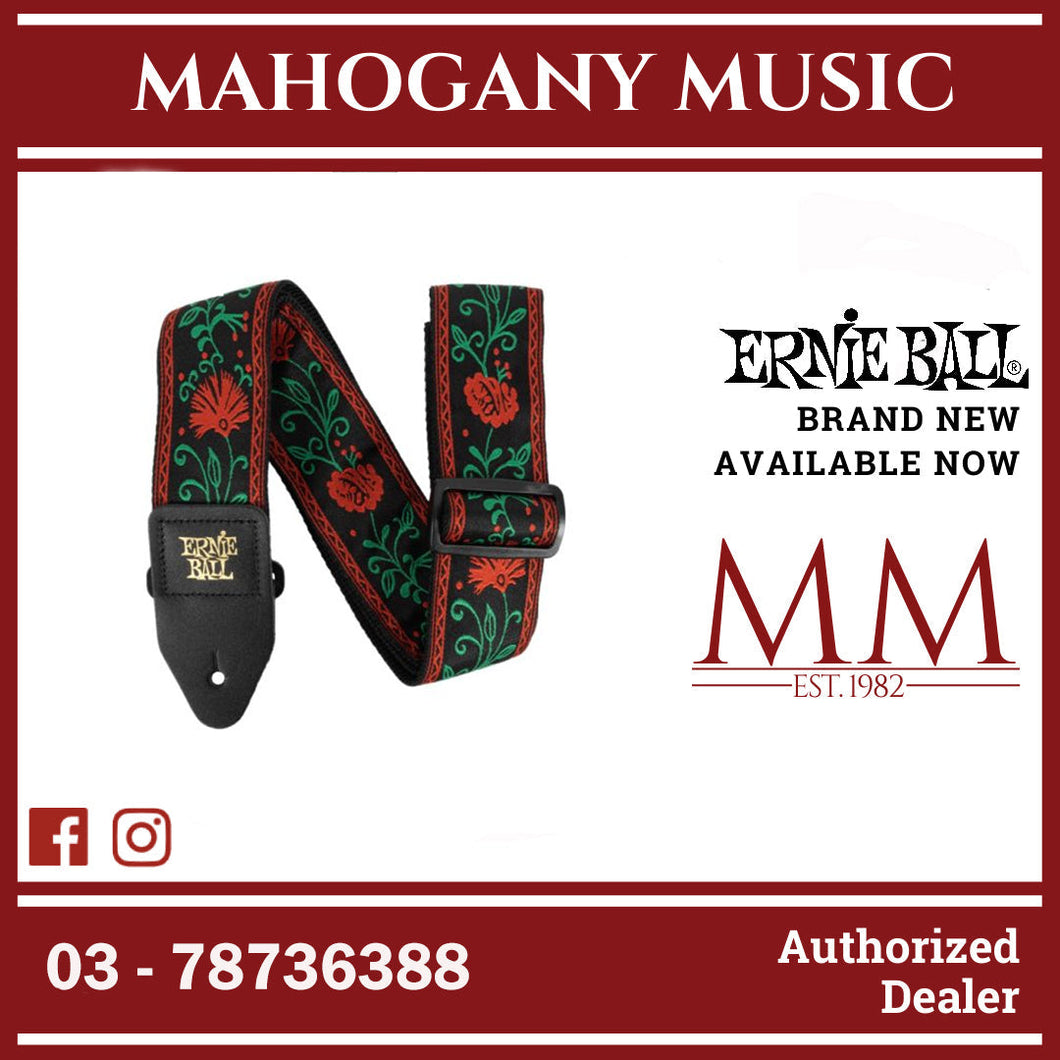 Ernie Ball P05361 Classic Jacquard Guitar Strap, Western Rose