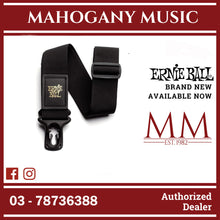 Ernie Ball P04056 PolyLock Guitar Strap, Black