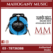 Ernie Ball P06417 FLEX Instrument Cable 20 Ft, Blue