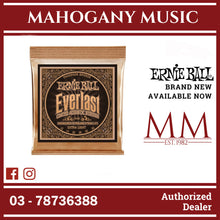 Ernie Ball P02550 Everlast Coated Phosphor Bronze Acoustic Guitar Strings, Extra Light, 10-50 Gauge
