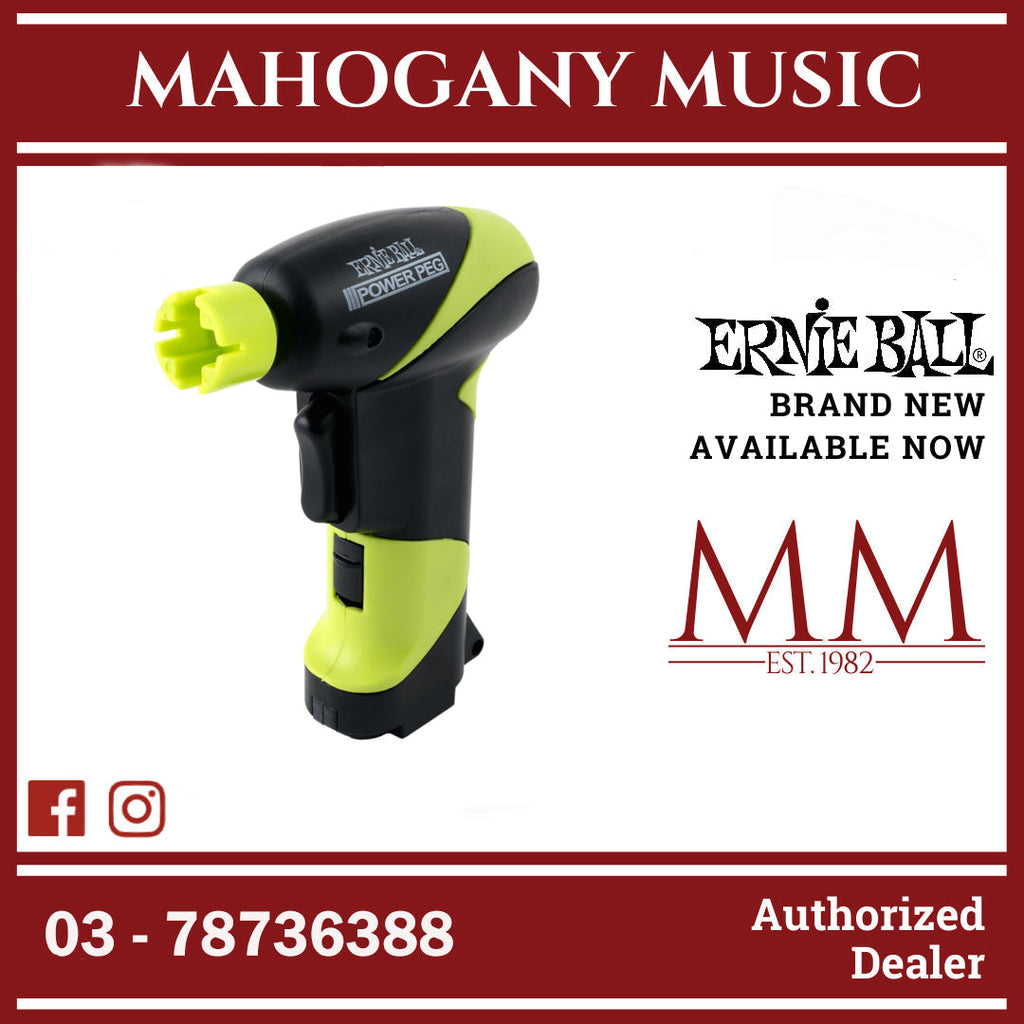 Ernie Ball P04118 Power Peg Motorized String Winder – Mahogany Music