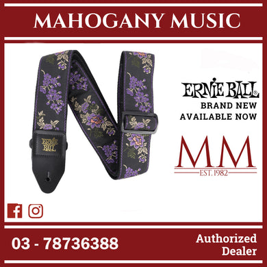 Ernie Ball P05364 Classic Jacquard Guitar Strap, Lavender Blossom