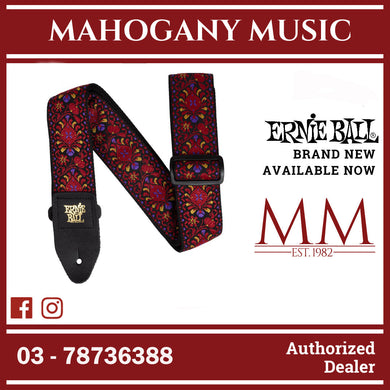 Ernie Ball P05369 Classic Jacquard Guitar Strap, Crimson Royal Bloom
